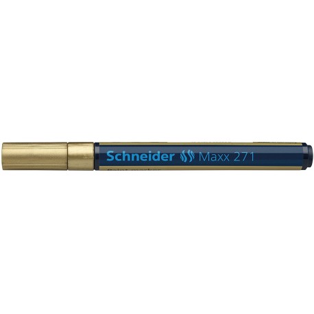 Marker cu vopsea SCHNEIDER Maxx 271, varf rotund 1-2mm - auriu