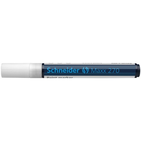 Marker cu vopsea SCHNEIDER Maxx 270, varf rotund 1-3mm - alb