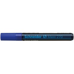 Marker cu vopsea SCHNEIDER Maxx 270, varf rotund 1-2mm - albastru