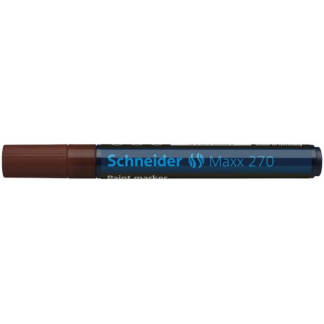 Marker cu vopsea SCHNEIDER Maxx 270, varf rotund 1-3mm - maro