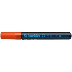 Marker cu vopsea SCHNEIDER Maxx 270, varf rotund 1-3mm - orange