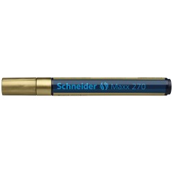 Marker cu vopsea SCHNEIDER Maxx 270, varf rotund 1-3mm - auriu