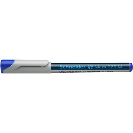 Universal non-permanent marker SCHNEIDER Maxx 225 M, varf 1mm - albastru