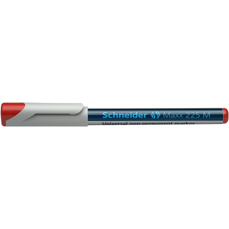 Universal non-permanent marker SCHNEIDER Maxx 225 M, varf 1mm - rosu