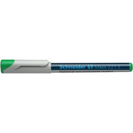 Universal non-permanent marker SCHNEIDER Maxx 221 S, varf 0.4mm - verde