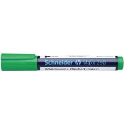 Marker SCHNEIDER Maxx 290, pentru tabla de scris+flipchart, varf rotund 2-3mm - verde