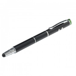 Pix Stylus LEITZ Complete 4 in 1, pentru touchscreen, lanterna LED, pointer laser rosu, 100 m, negru