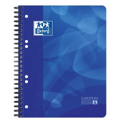 Caiet cu spirala A5+, OXFORD School Projectbook, 120 file-90g/mp, 6 perf., coperta PP - dictando