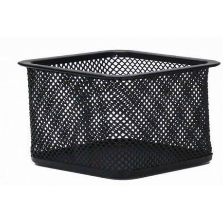 Suport metalic Mesh, pentru agrafe, forma patrata - 80 x 80 x 30mm, Q-Connect - negru