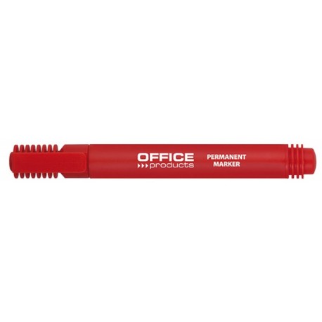 Permanent marker, varf rotund, corp plastic, Office Products - rosu