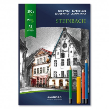 Bloc desen A3, 20 file - 200g/mp, AURORA Steinbach