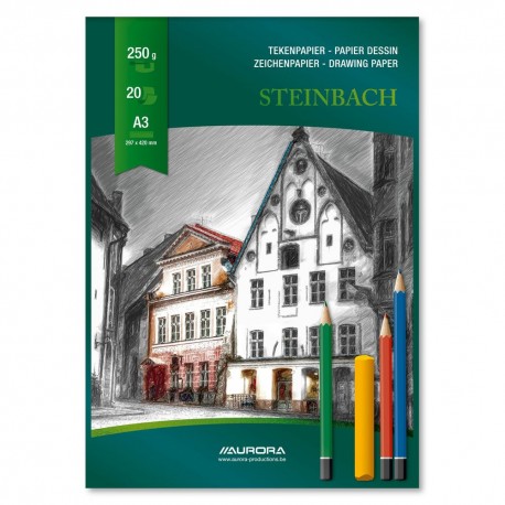 Bloc desen A3, 20 file - 250g/mp, AURORA Steinbach