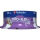 DVD+R Verbatim Double Layer Wide Inkjet Printable, 25 buc/set