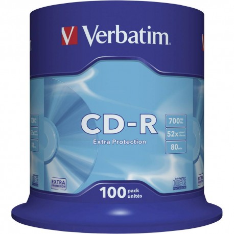 CD-R Verbatim Datalife 52X 700MB 100PK Spindle