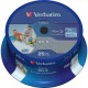 BD-R Verbatim SL Datalife 25GB* 6x Wide Inkjet Printable 25 Pack Spindle