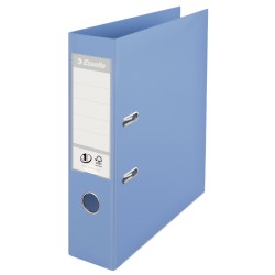 Biblioraft ESSELTE No. 1 Power, A4, plastifiat PP/PP, margine metalica, 75 mm - bleu