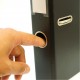 Biblioraft ESSELTE No. 1 Power, A4, plastifiat PP/PP, margine metalica, 50 mm - turcoaz