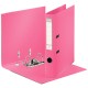Biblioraft ESSELTE No. 1 Power, A4, plastifiat PP/PP, margine metalica, 50 mm - roz