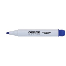 Marker pentru table de scris, varf rotund, corp plastic, Office Products - albastru