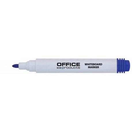 Marker pentru table de scris, varf rotund, corp plastic, Office Products - albastru