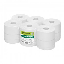 Rezerva hartie igienica derulare centrala Satino HiCycle, 2 straturi, 180 m/rola, 12 role/bax