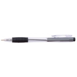 Pix cu mecanism, rubber grip, varf 0.7mm, Office Products - negru