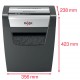 Distrugator documente REXEL MOMENTUM X312, 12 coli, P3, cross-cut