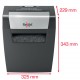 Distrugator documente REXEL MOMENTUM X406, 6 coli, P4, cross-cut