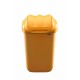 Cos plastic cu capac batant, capacitate 50l, PLAFOR Fala - galben