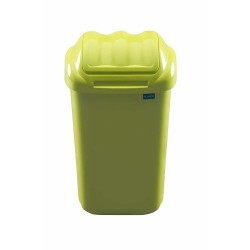 Cos plastic cu capac batant, capacitate 50l, PLAFOR Fala - verde