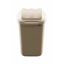 Cos plastic cu capac batant, capacitate 50l, PLAFOR Fala - cappuccino