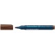 Permanent marker SCHNEIDER Maxx 130, varf rotund 1-3mm - maro