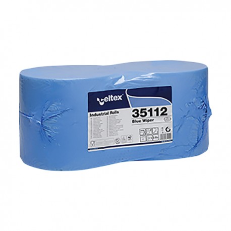 Rola lavete industriale, Celtex 35112, 2 straturi, hartie albastra, 970 portii/rola 2 role/set Rola lavete industriale, Celtex 35112, 2 straturi, hartie albastra, 970 portii/rola 2 role/set