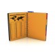 Caiet cu spirala A4+, OXFORD International Managerbook, 80 file-90g/mp, 4 perf., coperta PP-dictando
