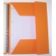 Caiet cu spirala A4+, OXFORD International Organiserbook, 80 file-80g/mp, 4 perf., coperta PP-dictando