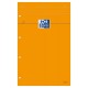 Blocnotes A4+, OXFORD Orange, 80 file-90g/mp, Scribzee comp.,4 perf., coperta carton - dictando