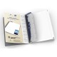 Caiet cu spirala A4, OXFORD Office Essentials, 90 file-90g/mp, Scribzee, 4 perf., dictando - negru