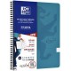 Caiet cu spirala A4, OXFORD School Touch , 70 file-90g/mp, 4 perf., coperta carton turcoaz - matematica