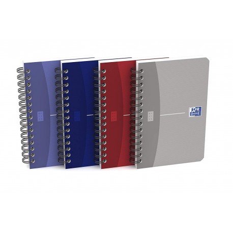 Caiet cu spirala 9 x 14cm, OXFORD Essentials, 90 file-90g/mp, coperta carton - mate