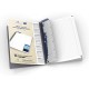 Caiet cu spirala A5, OXFORD Office Essentials, 90 file-90g/mp, Scribzee, 4 perf., coperta carton-dictando