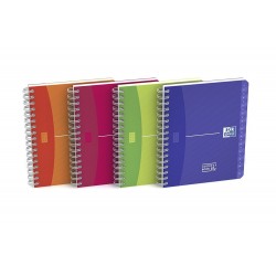 Caiet cu spirala A5, OXFORD Office MyColours Addressbook, 80 file-90g/mp, coperta PP - dictando