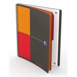 Caiet cu spirala B5, OXFORD Int. Activebook, 80 file-80g/mp, Scribzee, coperta PP - mate