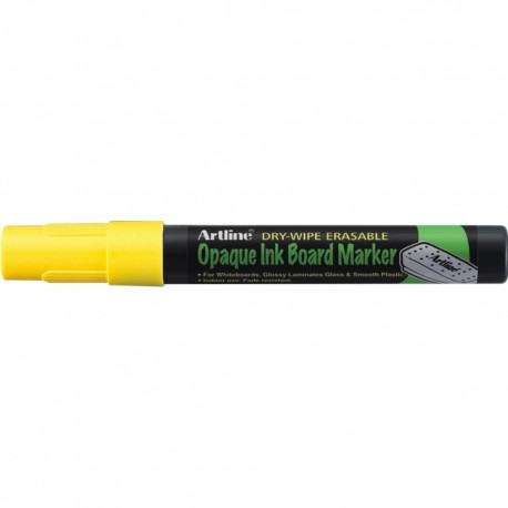 Marker cu cerneala opaca, ARTLINE, pentru table de scris, varf 2.0mm - galben fluorescent