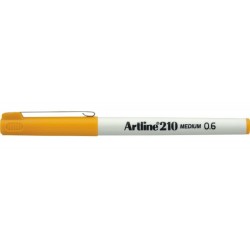 Liner ARTLINE 210, varf fetru 0.6mm - galben