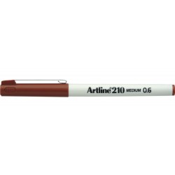 Liner ARTLINE 210, varf fetru 0.6mm - maro