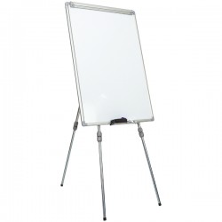 Flipchart magnetic, Noki, INT-619-4F, 70x100 cm, rama aluminiu, trepied ajustabil