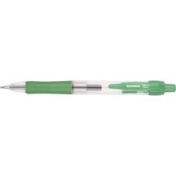 Pix cu gel, cu mecanism retractabil, rubber grip, 0.5 mm, cerneala rezistenta la apa, DONAU - verde