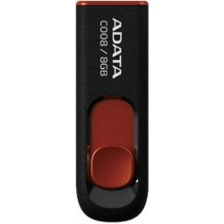 USB 2.0 ADATA 8GB - AC008-8G-RKD