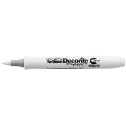 Marker ARTLINE Decorite, varf flexibil (tip pensula) - alb