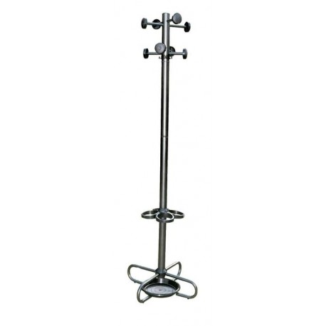 Cuier Pom, 178 cm, corp metalic, 8 agatatori, negru